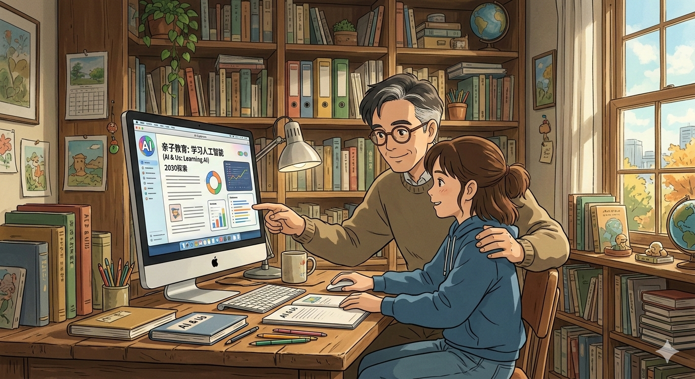 老爸Ai学习馆：从今天开始，陪孩子一起学Ai